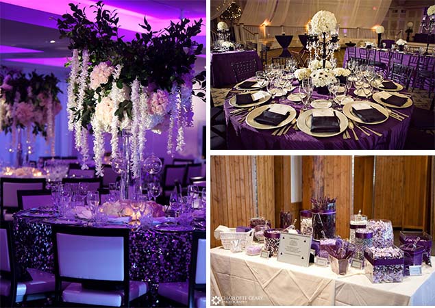 purple and black wedding background