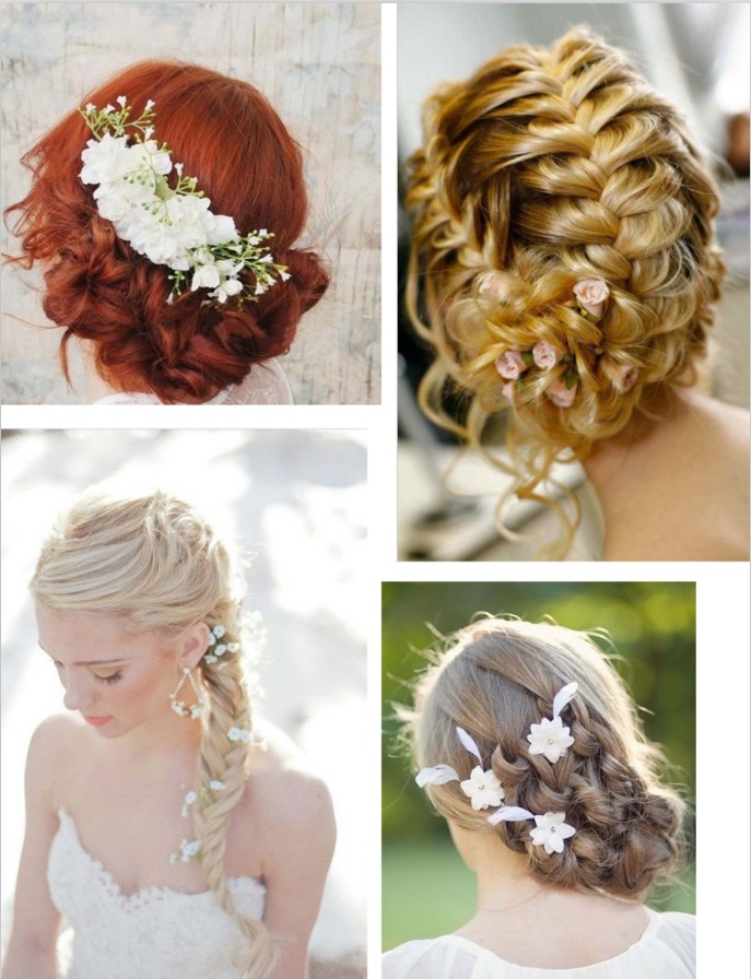 bridal flowers hairstyle