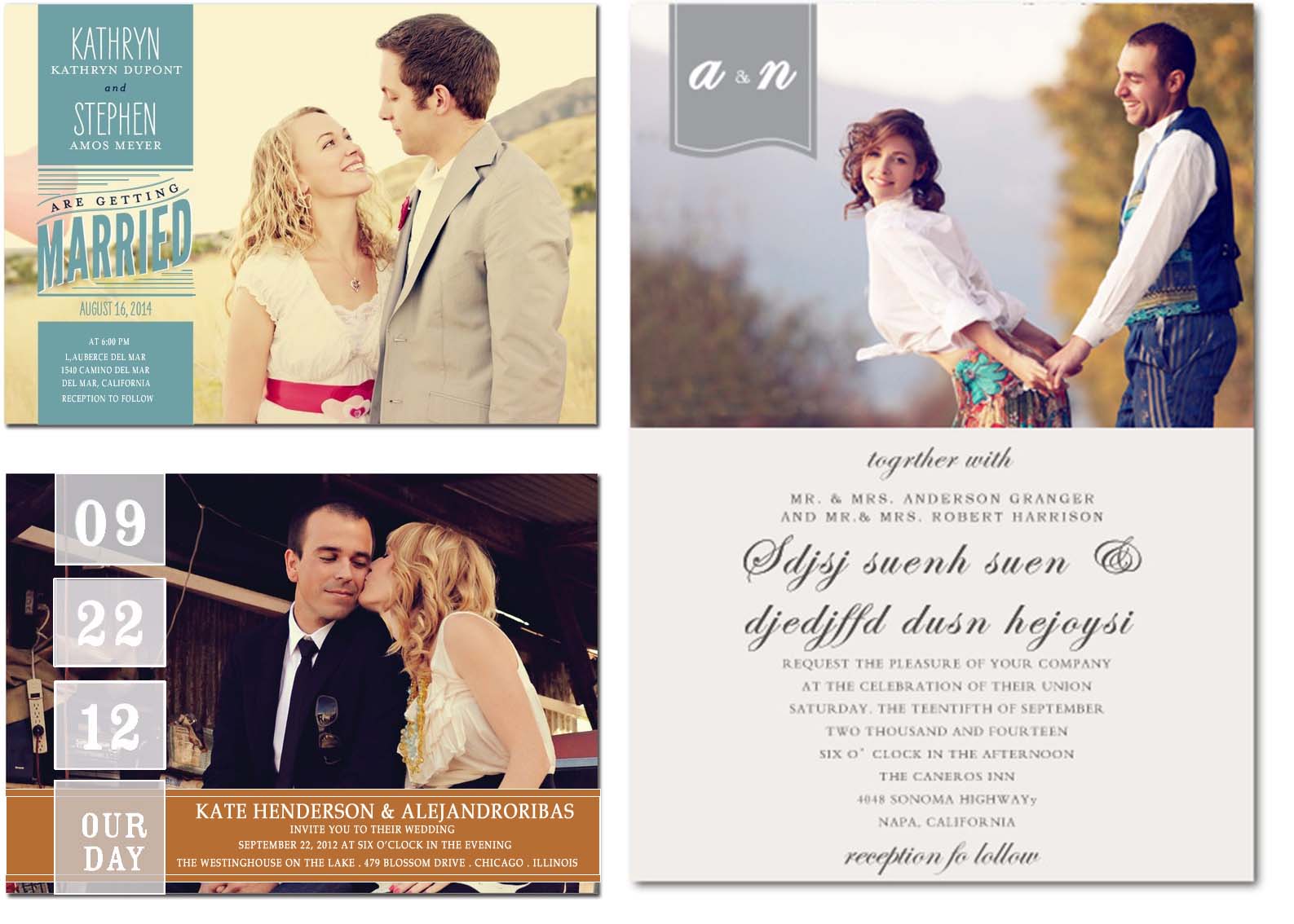 love story wedding invitation