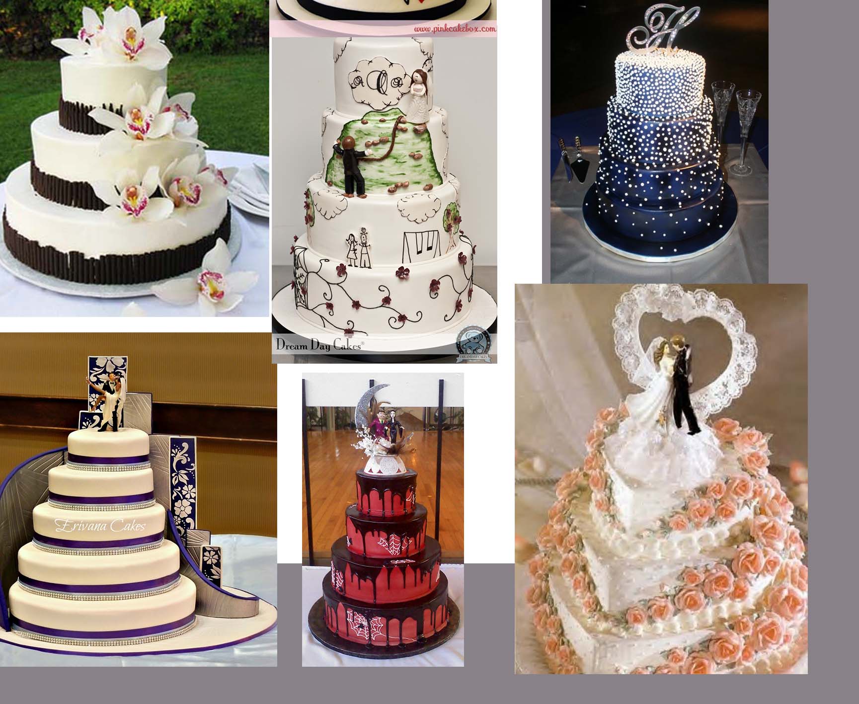 creative wedding cakes