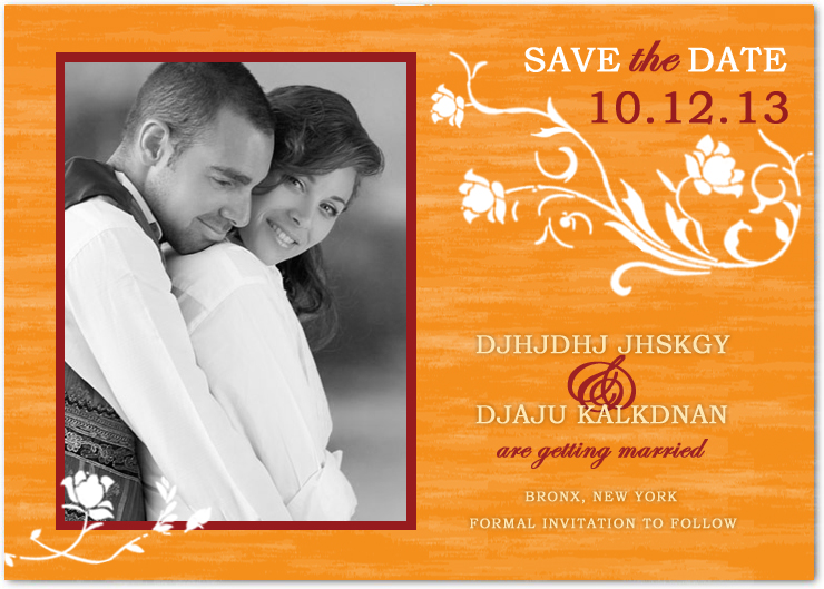 Natural Floral Bright Wedding Save The Dates HPS049