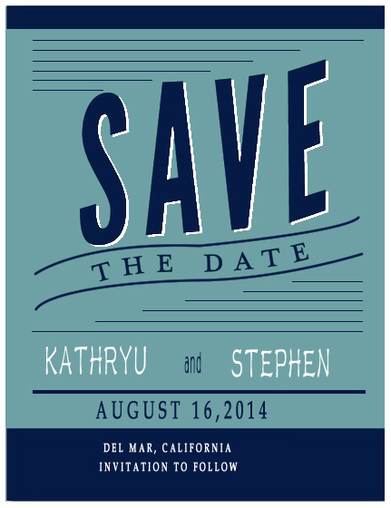 Gorgeous Postcard Save The Date CardS HPS063