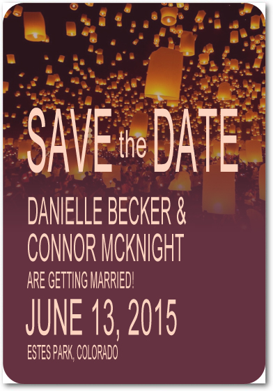 Shock Candle Reflection Effect Save The Dates HPS097