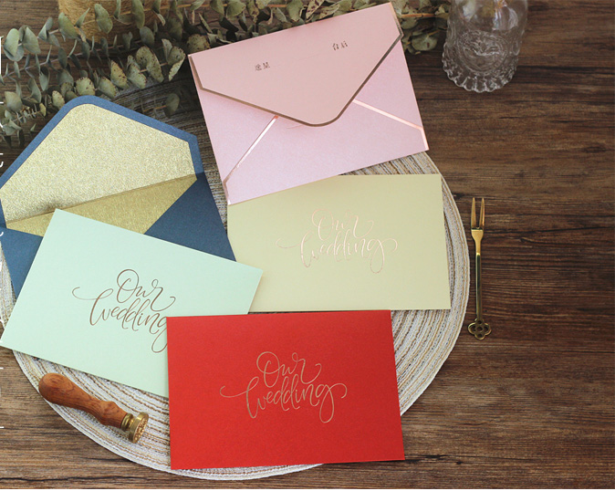 Envelopes for Transparent Acrylic Wedding Invitation HPA292