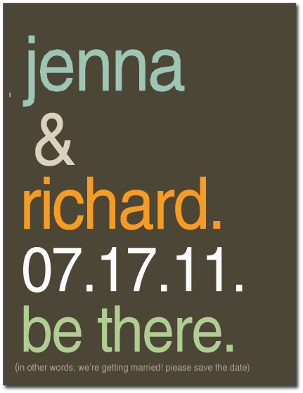 Simple Title Save The Date CardS HPS061